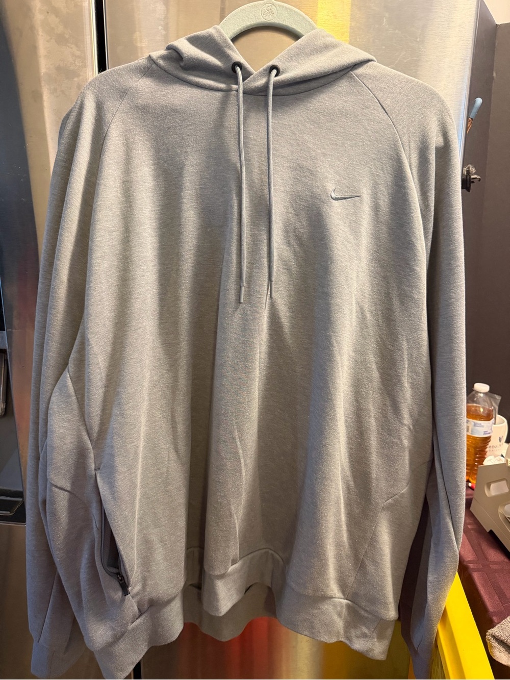 Nike Gray Pullover Hoodie with Small Swoosh